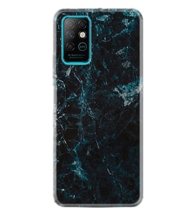 Infınıx Note 8 Kılıf Desenli Silikon Kılıf Blue Mix Mermer 1377