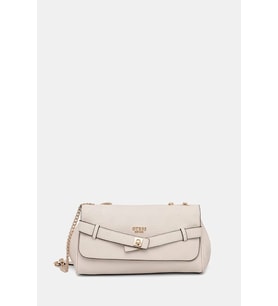 Guess Ella Logolu Dönüştürülebilir Kapaklı Kadın Bej Çapraz Çanta HWPD9746210-BIO