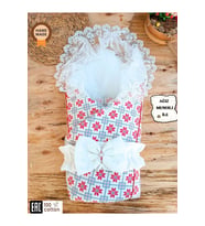 Bebek Battaniyesi Dış Kundak Dantelli Bebek Kundağı Unisex Hastane Çıkışı Hediyelik Yenidoğan
