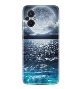 Xiaomi Poco M5 Kılıf Resimli Desenli Baskılı Silikon Great Moon 1301