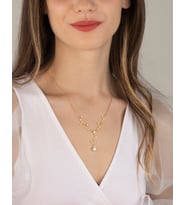 Else Silver Damla Taş Sallantılı Sarmaşık Kolye
