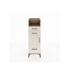 Kronos Dolap 2 Raflı 3 Çekmeceli Tek Kapaklı 44x59x134 Çam-Aytaşı