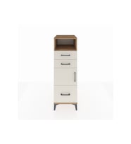 Kronos Dolap 2 Raflı 3 Çekmeceli Tek Kapaklı 44x59x134 Çam-Aytaşı