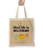 Funny Travel New Zealand Gift Design Lover-Trippin Wanderlust Journey Adventurer Vacation Bez Çanta Uzun Saplı
