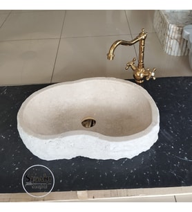 Traverten Şekilsiz Lavabo