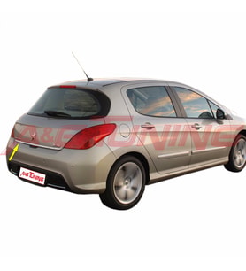 Peugeot 308 Formlu Krom Bagaj Alt Çıtası 2007-2013 Arası Paslanma