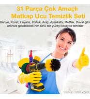 ALLY 31 Parça Çok Amaçlı Ev Banyo ve Araç Matkap Ucu Temizlik Seti-(5775) - SSSSSS9399-4176