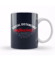 Social Distancing Enthusiast Kupa Bardak Porselen