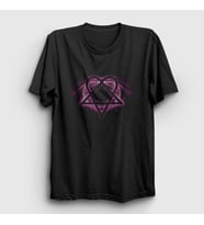 Presmono Unisex Siyah Glow Him T-Shirt 80570tt