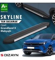 S-Dizayn Opel Grandland X Makyajlı Hybrid Skyline Krom Yan Basamak 183 Cm 2021-2024 A+ Kalite