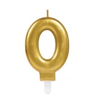 0 Rakam Mum Gold Renk