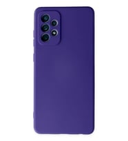 Mey İthalat® Samsung Galaxy A72 Kılıf Nano içi Kadife Silikon - Mor