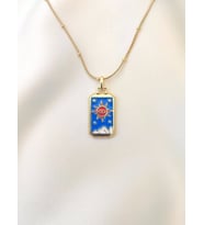 Kadın Paslanmaz Çelik The Sun Tarot Kolye (Gold)