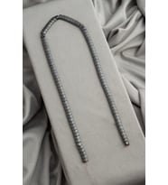Hematit Doğal Taş Mat Gri Yassı Balık Sırtı Kesim 6x4mm Dizi [AA]