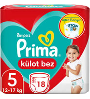Külot Bebek Bezi 5 Beden 18 Adet Junior Tekli Paket
