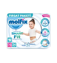 Molfix Bebek Bezi Premium Smart Fit 6 Beden Extra Large 34 Adet - Standart