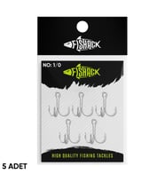 Üçlü İğne - Nikel Üçlü Kanca - Fishack 3210 - 5 Adet - No: 1/0