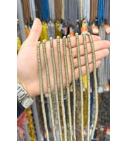 Hematit Taşı Rondela Kesim Parlak Antik Sarı 6x1mm Doğal Taş Dizi