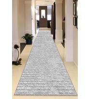 Gri Kaymaz Modern Kesme Rulo Özel Ölçülü Yolluk AR1202