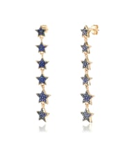 EMILIANO JEWELLERY 925 AYAR GÜMÜŞ SIRALI YILDIZ KÜPE