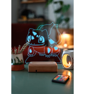 Pokemon Bulbasaur 16 Renkli Kumandalı Anime Gece Lambası