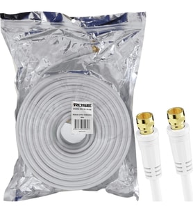 Rg6 F Konnektörlü Hazır Anten Kablo 40MT Rose Rc-24-40 (Beyaz)