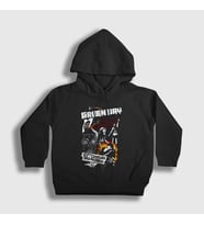 Presmono Unisex Çocuk Siyah Breakdown V2 Green Day Kapüşonlu Sweatshirt 395650tt