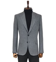 Desensiz Slim Fit Spor Gri Erkek Ceket - Wessi