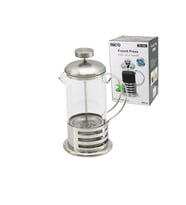 FRENCH PRESS METAL KAFES - METAL KAPAK 800ML CAM BİTKİ SÜZGEÇİ (4915)