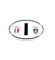 Etiketçilere Özel Oval Italya (I) Cam Süsü Pleksi Vantuzlu Arma (552068665)