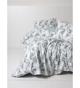 Cotton Box Flanel Nevresim Takımı Çift Kişilik Casey Petrol
