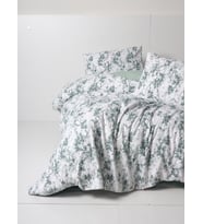 Cotton Box Flanel Nevresim Takımı Çift Kişilik Casey Petrol