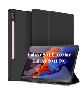 Samsung Galaxy Tab S10 Lite S10 FE S9 FE S9 11inç Kılıf Kalem Bölmeli Smart Case
