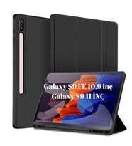 Samsung Galaxy Tab S10 Lite S10 FE S9 FE S9 11inç Kılıf Kalem Bölmeli Smart Case