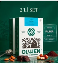 Öğütülmüş ve Demlemeye Hazır Filtre Kahve - 250 gr 2'li Set Base 3 ( Bitter Çiko lata, Fındık, Badem )