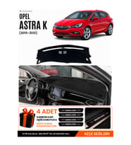 OPEL ASTRA K (2015-2021) Uyumlu Torpido Örtüsü Torpido Kılıfı - Siyah