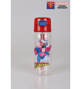LİSANSLI SUPERMAN TRITAN 500 ML MATARA (Kırmızı)