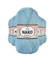Northcity 5 Adet Pırlanta Amigurumi El Örgü İpi Yünü Azur 10482