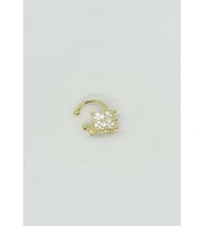 Küp Taş Detaylı Gold EarCuff