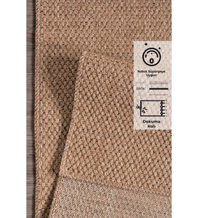 Modern Jüt Yolluk Halı Rusticana 3101 Naturel Örme Kilim