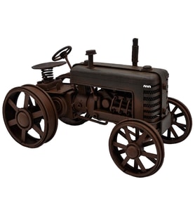 Vintage Metal Dekoratif Traktör Modeli El Yapımı Çiftçiye Hediye