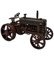 Vintage Metal Dekoratif Traktör Modeli El Yapımı Çiftçiye Hediye