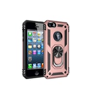 Apple iPhone 5 Uyumlu Kılıf Zore Vega Kapak (Rose Gold Altın)