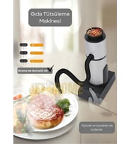 Gıda Tütsüleme Makinesi Aroma Tatlandırıcı İçecek Dumanlama Makinesi Krom