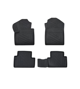 Ford Connect 2013-2022 ile Uyumlu Carbon Desenli Ultra Premium Havuzlu Oto Paspas (Çok Renkli)