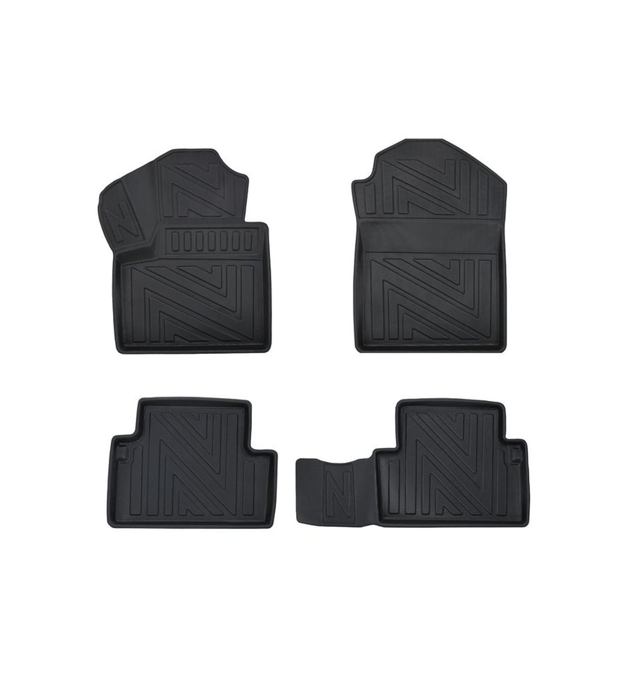 Ford Connect 2013-2022 ile Uyumlu Carbon Desenli Ultra Premium Havuzlu Oto Paspas