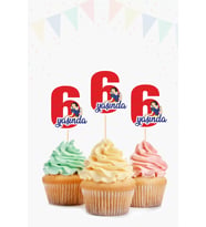 Pamuk Prenses Temalı * 6 (altı) Yaşında Cupcake Süsü '10lu