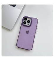 Vendas iPhone 14 Pro Max Uyumlu Kılıf Modos Metal Kamera Çerçeveli Parlak Kapak (Mor)