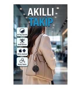 AirTag Uyumlu Akıllı Konum Bulucu – Apple ve Android Takip Cihazı