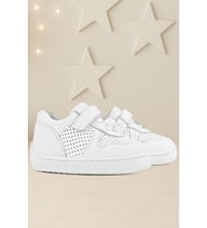 Rakerplus Bob Hakiki Deri Beyaz Barefoot Beyaz Tabanlı Cırtlı Bebek Sneaker Ayakkabı